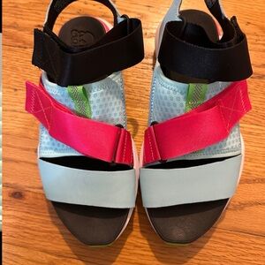 Sorel Women's Sandals in Black, Pink, and Blue